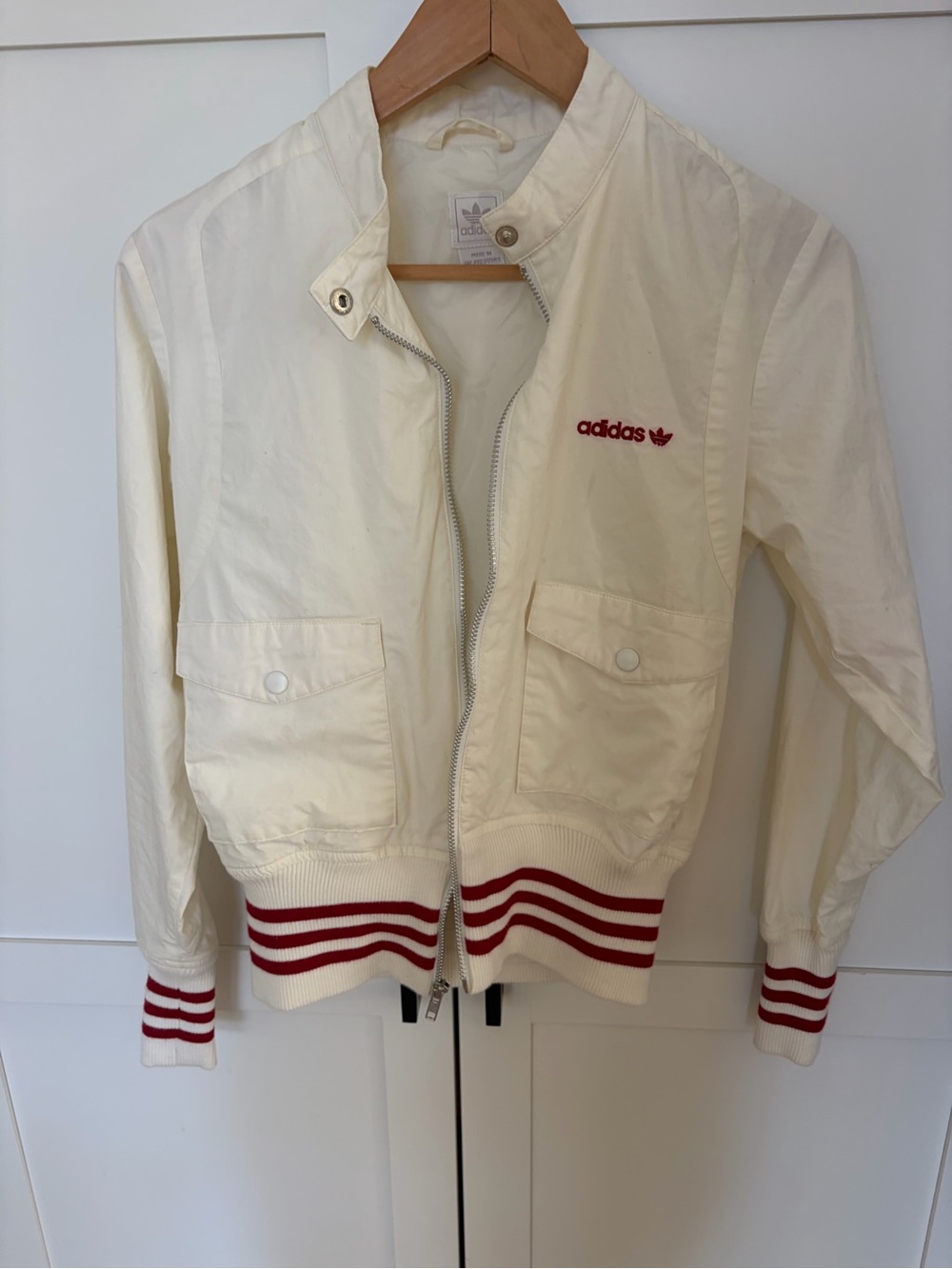 Adidas Women Jacket with Red Trim